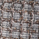 Axyaa Brown Wool Tweed Plaid Sofa Pillow Set