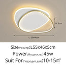 Axyaa Nordic LED Ceiling Light with Remote Control - Modern Home Decor Bedroom Lamp