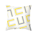 Yellow Gray Geometric Print Pillow Cover 45*45cm for Axyaa - Home Decor Essential
