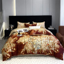 Axyaa 800TC Egyptian Cotton Bedding Set, Vintage Oil Print Style, Luxury Sheets