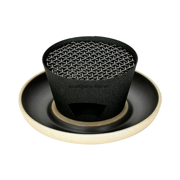 Axya Japanese Cast Iron Steak Plate with Abalone Stove