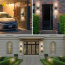 Axyaa Matte Black LED Wall Sconce Dusk to Dawn Outdoor Light