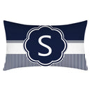 Axyaa Blue Stripe Pillowcase 30X50 for Sofa Chair Decor