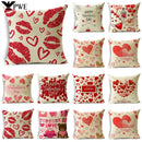 Red Love Aesthetic Romantic Pillowcase by Axyaa - Multiple Sizes