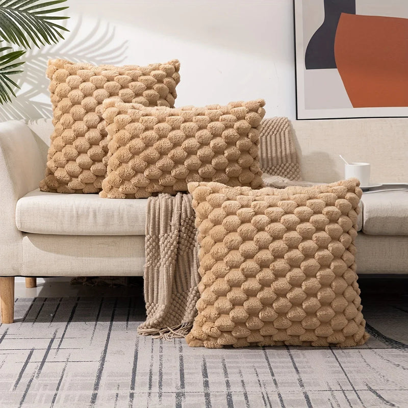 Knit Decorative Pillow Covers for Modern Living Room Sofa - Axyaa