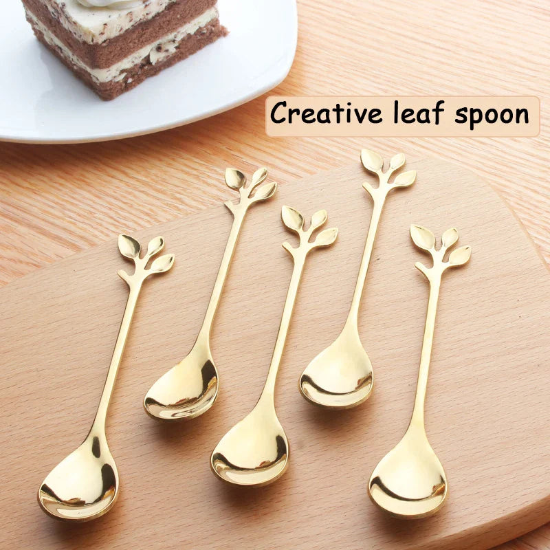 Axyaa Cygnus Stainless Steel Tea Spoons, Set of 6/12 - Elegant Tableware for Coffee