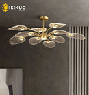 Axyaa Nordic Flush Mount Chandelier for Stylish Ceiling Lighting in Various Rooms