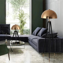 Axyaa Nordic Designer Fan Head Metal Floor Lamp for Living Room Bedroom Standing Light