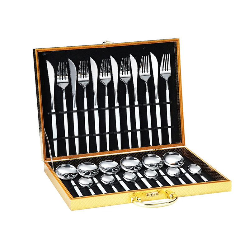 Axyaa Stainless Steel Tableware Set in Elegant Gift Box