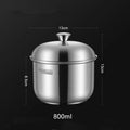 Axyaa Stainless Steel Steaming Bowl with Lid for Infants and Food Supplements