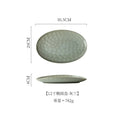 Axyaa Oval Sashimi Plate, High-End Ceramic Tableware for Fish Barbecue