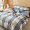 Axyaa Plaid Striped 100% Cotton Comforter Blanket for Warmth & Comfort