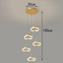 Axyaa Nordic Ceiling Pendant Chandelier for Indoor Dining Room Lighting