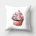 Axyaa Cupcake Pattern Decorative Cushion Cover Sofa Throw Pillowcase