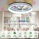 Axyaa Smart RGB Music Ceiling Fan Light with Remote Control and APP Control