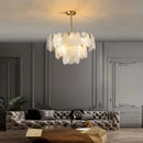 Axyaa French Style Minimalist Chandelier Full-Spectrum Lamp for Bedroom, Living Room, Dining Room