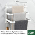 Axyaa Wall-mounted Triple-layer Towel Holder for Bathroom Storage
