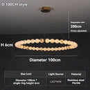 Axyaa Cream Pearl Marble Pendant Light Chandelier for Home Decor
