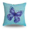 Axyaa Retro Butterfly Pattern Pillowcase 45x45cm Decorative Cushion Cover