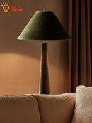 Axyaa Cotton Velvet Fabric Floor Lamp LED Modern Light Fixtures