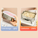 Axyaa Stainless Steel Food Storage Container: Sealed Fresh-Keeping Box, Large Capacity.