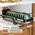 Axyaa Kitchen Pull-out Drainer Storage Rack for Sink Cabinet Tableware Organizing