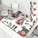 Axyaa Christmas Nutcracker Absorbent Kitchen Mat