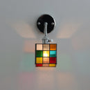 Axyaa Flexible Arm LED Wall Light Colorful Glass Bedside Sconce