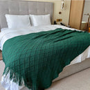 Axyaa Nordic Knitted Throw Blanket for Bed Sofa Travel TV Soft Towel Plaid Tapestry