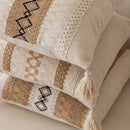 Luxury Boho Cotton Linen Pillowcase Set for Home Decor by Axyaa