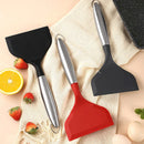 Axyaa Silicone Shovel Spatula for Home Kitchen - Non-Stick & Wide Mouth