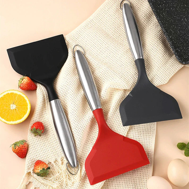 Axyaa Silicone Shovel Spatula for Home Kitchen - Non-Stick & Wide Mouth