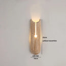Axyaa Wabi Sabi LED Wall Lamp Yellow Travertine Stone Living Room Bathroom Mirror Light