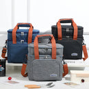 Axyaa Double Layer Crosbody Lunch Bag: Insulated Picnic Beverage Cooler & Travel Storage