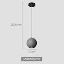 Axyaa Moon Cement Pendant Light Industrial Style Hanging Lamp