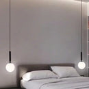 Axyaa Glass Ball LED Pendant Light - Modern Chandelier for Bedroom, Dining Room, Kitchen