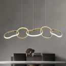 Axyaa Golden Vintage LED Pendant Light Chandeliers