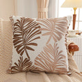 Axyaa Leaf Jacquard Couch Pillow Cover