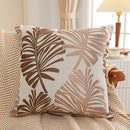 Axyaa Leaf Jacquard Couch Pillow Cover