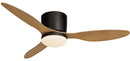 Axyaa Large Retro Ceiling Fan for Living Room - Simple Design Electric Ceiling Lamp