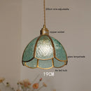 Axyaa Butterfly Glass Copper LED Pendant Lamp for Home Indoor Decor