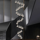 Axyaa Nordic Stair Chandelier Living Room Dining Pendant Ceiling Light Indoor Lighting