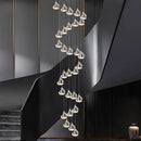 Axyaa Nordic Stair Chandelier Living Dining Room Pendant Ceiling Light