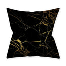 Axyaa Golden Black Pattern Decorative Cushion Cover 45*45CM for Home Sofa Car
