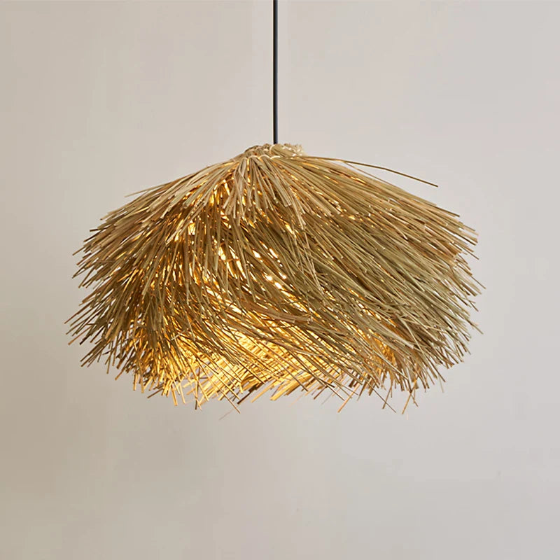 Axyaa Woven Rattan Ceiling Pendant Light for Home Decor & Hospitality