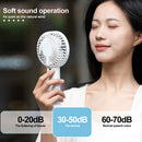 Axyaa Portable Night Light Fan: Mini LED Rechargeable USB Handheld Fan