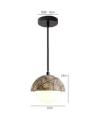 Axyaa Retro Green Bud Droplight for Luxury Bedroom and Bar Counter