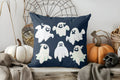 Axyaa Halloween Rainbow Pumpkin Design Cushion Cover