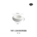 Axyaa White Ceramic Insulation Plate for Cold Dishes - Household Tableware