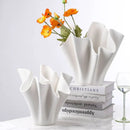 Axyaa Geometric Pleated Flowerpot & Three-dimensional Vase - Home Decor Accessory